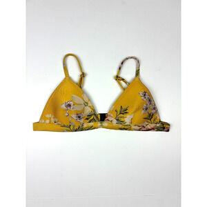 Triangl Neoprene Bikini Top Delilah Floral Tropical Swim Resortwear Size M